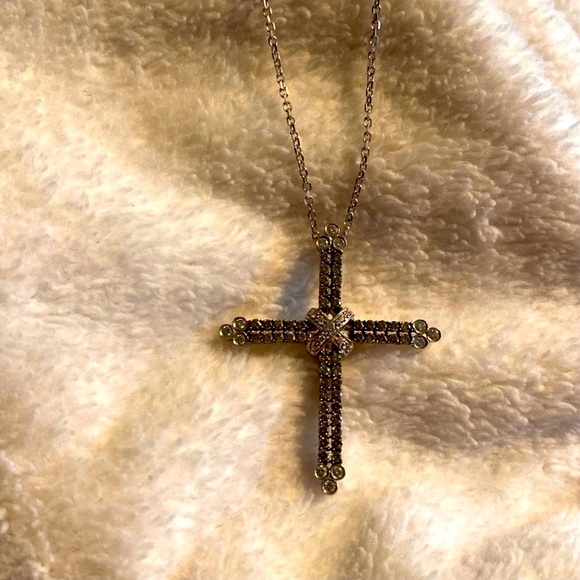 Levian Jewelry Levian Chocolate Diamond Cross Pendant Necklace